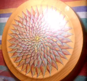 Americana Handpainted Decorative Wood Tray By R E Hopkins - Picture 1 of 6