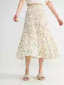 Mujer Suave Floral Plisada Versátil Informal Falda Verano Nueva Falda Francesa - Imagen 1 de 9
