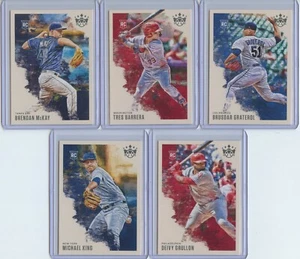 Lotto 9 carte Panini Diamond Kings 2020 Inc. McKay Rookie, Barrera Rookie - Foto 1 di 4