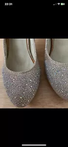  Iridescent Seeetheart Ladies Heels Wedding, Bride, Prom & Special Occasion  - Picture 1 of 9