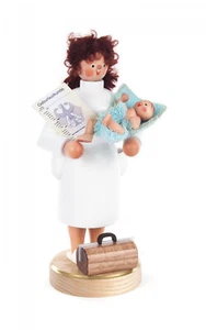 Midwife with Newborn Baby German Smoker - Picture 1 of 1