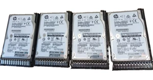 HP lot of 4 600GB 10K SAS 2.5" 6G Hard Drive 641552-003 653957 + G8 G9 Caddy - Picture 1 of 4