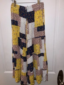 Sacred Threads Patchwork Vintage Elastic Waist Loose Pants Women’s Size S/M Boho - Picture 1 of 7