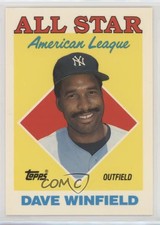 1988 Topps All Star Collector's Edition (Tiffany) Dave Winfield #392 HOF