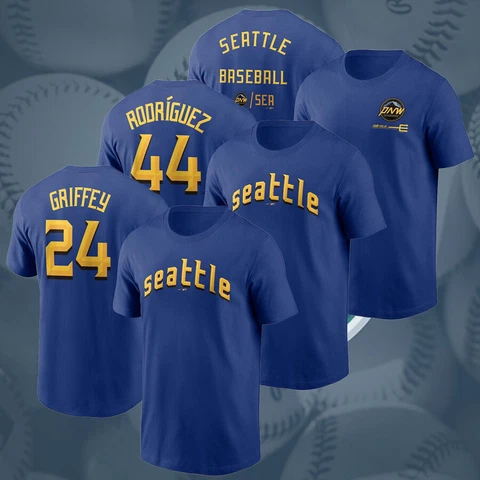 Ken Griffey Jr. Seattle Mariners 2023 City Connect Name & Number T-Shirt S-5XL Cover
