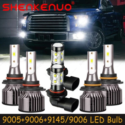 For Toyota Solara 2002 2003 6000K LED Headlights Hi/Lo + Fog Light Bulbs Kit V25 - Image 1 of 4