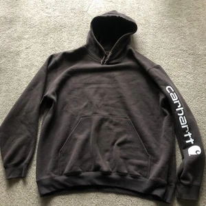 Carhartt Hoodie Mens XL Brown Sweatshirt Pullover Original Fit Graphic Sleeve - Picture 1 of 8