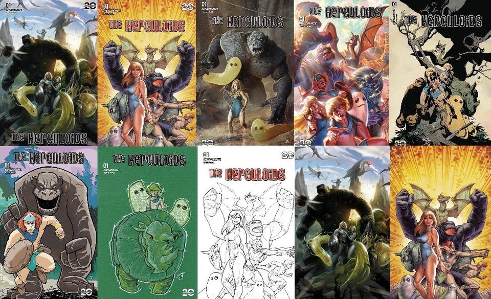 HERCULOIDS #1 - #5 COVER SELECT DYNAMITE BRAND NEW! 2025