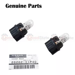 GENUINE Nissan Patrol Y61 GU 1-3 Dash Cluster Light Globe Socket 14V 3W Black x2 - Picture 1 of 4