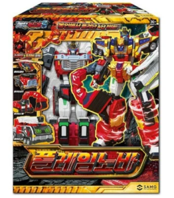 NEW Metal Cardbot S Flame Nova FLAMENOVA Fire Car Transformer Robot/korea - Image 1 of 4