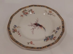 Theodore Haviland 8.5" Luncheon Plate Bamboo Bird Pattern Fine Dinnerware - Picture 1 of 4