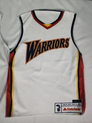 Jersey White Dust Rally Towel Golden State Warriors SGA 2/23/2019 Cover
