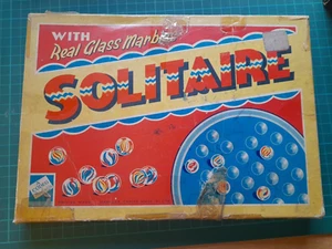 Vintage Codeg England Glass Marble Solitaire Game Empire Made - Picture 1 of 13