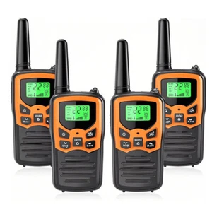 Long Range 100 mile Walkie Talkie Two Way Radio Charge Headset Waterproof 4 PACK - Afbeelding 1 van 9