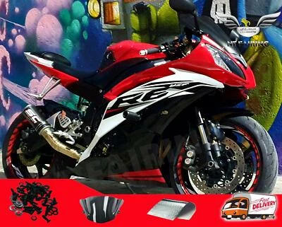 Carenado de inyección FTB ABS plástico rojo negro apto para Yamaha 2008-2016 YZF R6 h002 Foto 1 de 4