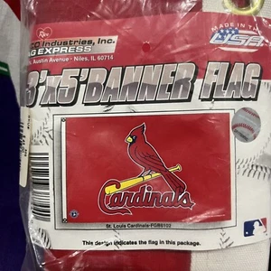 St. Louis Cardinals Baseball Flag Rico Industries MLB 3’ X 5’ Banner Flag - Picture 1 of 4