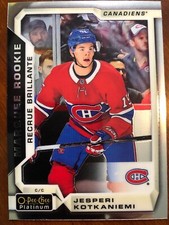 2018-19 UD Opee Chee Platinum Marquee Rookie #190 Jesperi Kotkaniemi