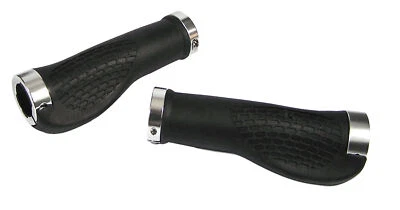 QT Cycletech Ergonomische Schraub Griffe 130mm Handlebar Grips schwarz - Bild 1 von 2