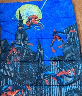 Saco de dormir Marvel Comics Spiderman 30"x 54" 2006 Spider Man Sleepover Kid usado en excelente estado Foto 1 de 4