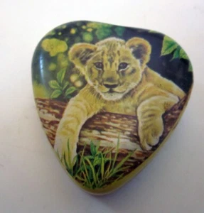 Leone Perfetti vintage  scatola di latta vuota 4 X 4,5 X 1,5  cm. - Bild 1 von 2