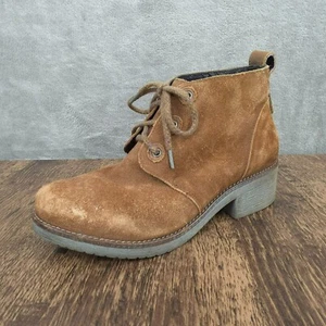 Botines Naot Love 37 6 antiguos montura marrón gamuza cuero con cordones cómodos - Imagen 1 de 14