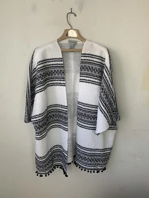 Kimono para mujer Catherines 1X 18/20W blanco playero suroeste oeste país Foto 1 de 4