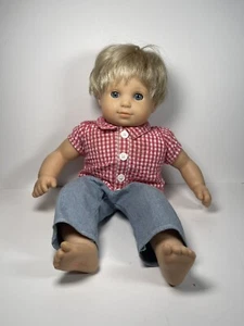 American Girl Doll Twin Boy Doll Blonde Hair Blue Eyes American Girl Bitty Baby - Picture 1 of 18