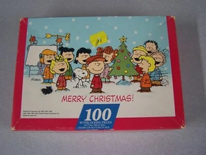 Peanuts Snoopy Charlie Brown Puzzle Christmas 100 Piece - Picture 1 of 5