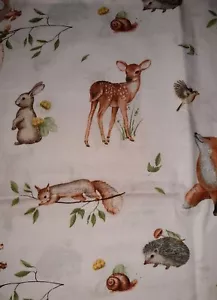 Baumwollstoff Hase, Igel, Reh, Fuchs, Eichhörnchen , Breite 160 cm ab 50 cm - Bild 1 von 3