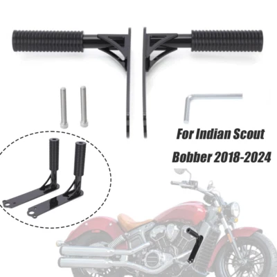 Barra de choque protectora del motor delantera apta para Indian Scout Scout Bobber 2018-2024 negra Foto 1 de 4