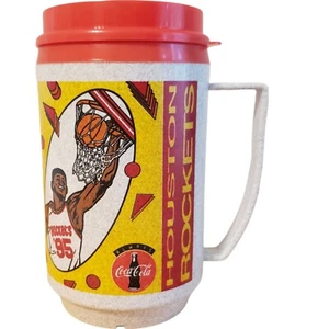 Vtg Houston Rockets 1994 World Champions Plastic Insulated Travel Mug Cup - Picture 1 of 5