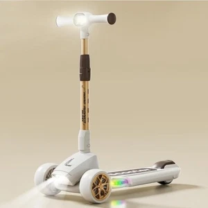 Scooter for Kids with 4 Level Adjustable Height, PU LED Wheels, Lights and Music - Picture 1 of 28