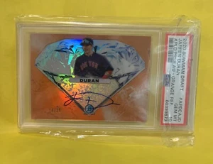 2022 Bowman Jarren Duran /25 Auto PSA 10 Red Sox Applied Pressure Orange - Bild 1 von 2