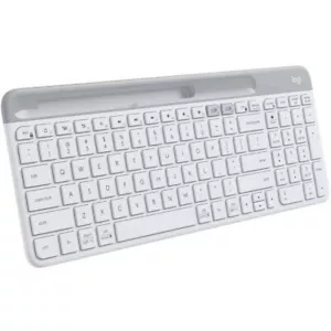 Logitech K580 Slim Multi-Device Wireless Keyboard - Off-White/black - Picture 1 of 5