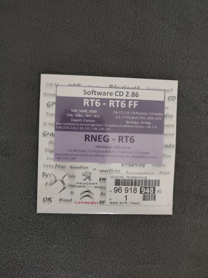 SOFTWARE UPDATE CD Version 2.86  RT6 eMyWay / WIP Nav+ PEUGEOT CITROEN - Bild 1 von 2