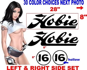 HOBIE 16 BOAT DECALS DECAL HULL 30 COLOR CHOICES message me for other options - Bild 1 von 2