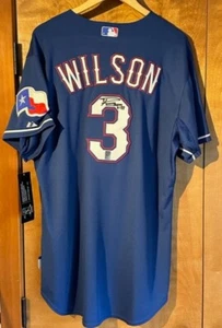 Russell Wilson Rangers Jersey Authographed - Picture 1 of 5