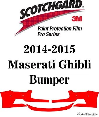 3M Scotchgard Paint Protection Film Pro Series Kits 2014 2015 Maserati Ghibli - Imagem 1 de 3