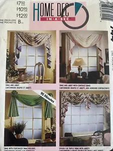 Vintage Sewing Pattern McCall's Home Dec 744 Swags and Jabots - Picture 1 of 6