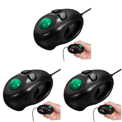  3pcs USB C Mouse: Compact USB Mini Trackball Mouse with 4D Scrolling for - Image 1 of 4