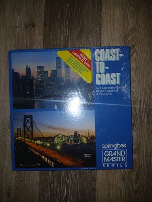 Springbok New York Skyline, Golden Gate Bridge Puzzles 2 NEW in Box, Twin Towers - Image 1 of 3