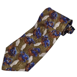 Ungaro Paris Silk Neck Tie Floral Flower Vases Design 57in x 4in Made in Italy - Picture 1 of 8