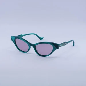 Gucci GG1298S 003 Striped Green/Violet 51-18-140 Sunglasses New Authentic - Picture 1 of 6