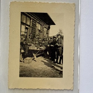 Signed Original WWII Photograph German Soldiers 2.5”x3.5” #15 - Picture 1 of 9