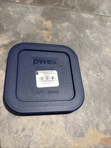 Pyrex 8701-PC 1 tazza coperchio quadrato blu scuro nuovo - Foto 1 di 4