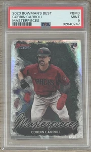 2023 Bowman's Best Corbin Carroll Masterpieces #BM-3 Diamondbacks RC PSA 9 Mint - Picture 1 of 2