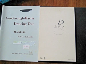 Vintage Goodenough-Harris Drawing Test Dale B. Harris Test Manual & Cards 1963 - Picture 1 of 6