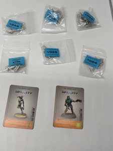 Infinity Miniatures Lot - 2 Karten (Kanren & Bounty Hunter) + 6 gemischte Figuren - Bild 1 von 18