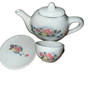 Vintage Floral Miniatur Teeservice Porzellan - Bild 1 von 4