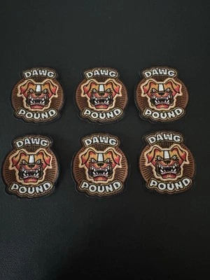 (6) QTY.  CLASSIC CLEVELAND BROWNS DAWG / DOG POUND PATCHES NEW OLD STOCK 🏈 - Image 1 of 4